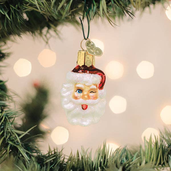 Old World Christmas - Wholesale Ornament - Mini Winking Santa Ornament0