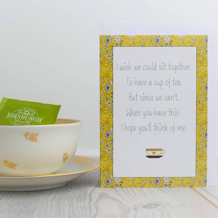 Teabag Greeting Card - TEA-001 for wholesale by Smith & Ross Designs