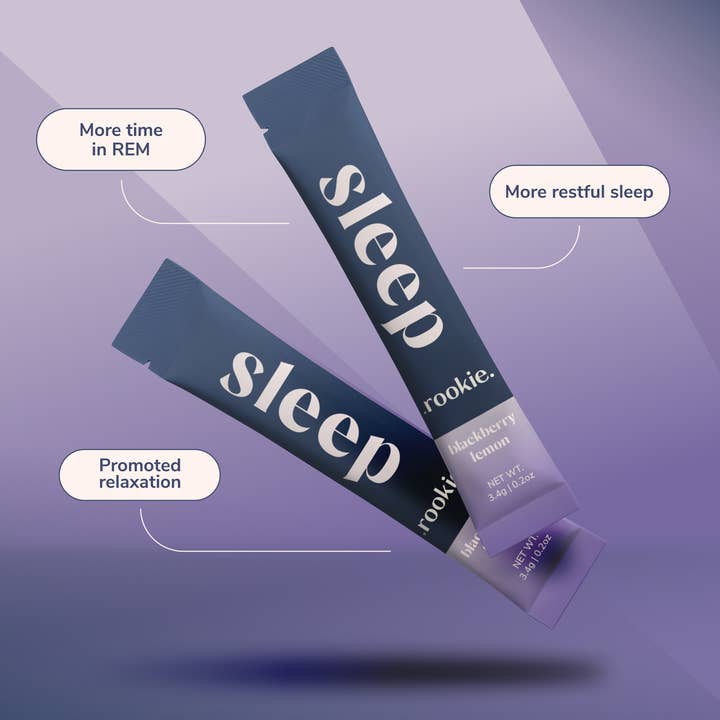 Rookie Wellness - Wholesale Powdered Health Drink - Blackberry Lemon Sleep Drink Mix: Magnesium & Melatonin 3