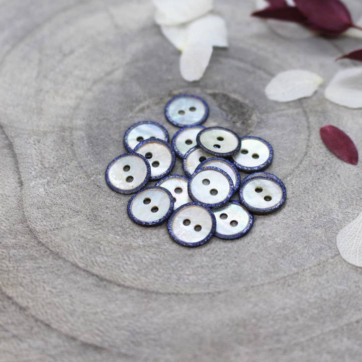 Glitz Buttons - Cobalt for wholesale by Atelier Brunette - Fabrics & Sewing Patterns Shop