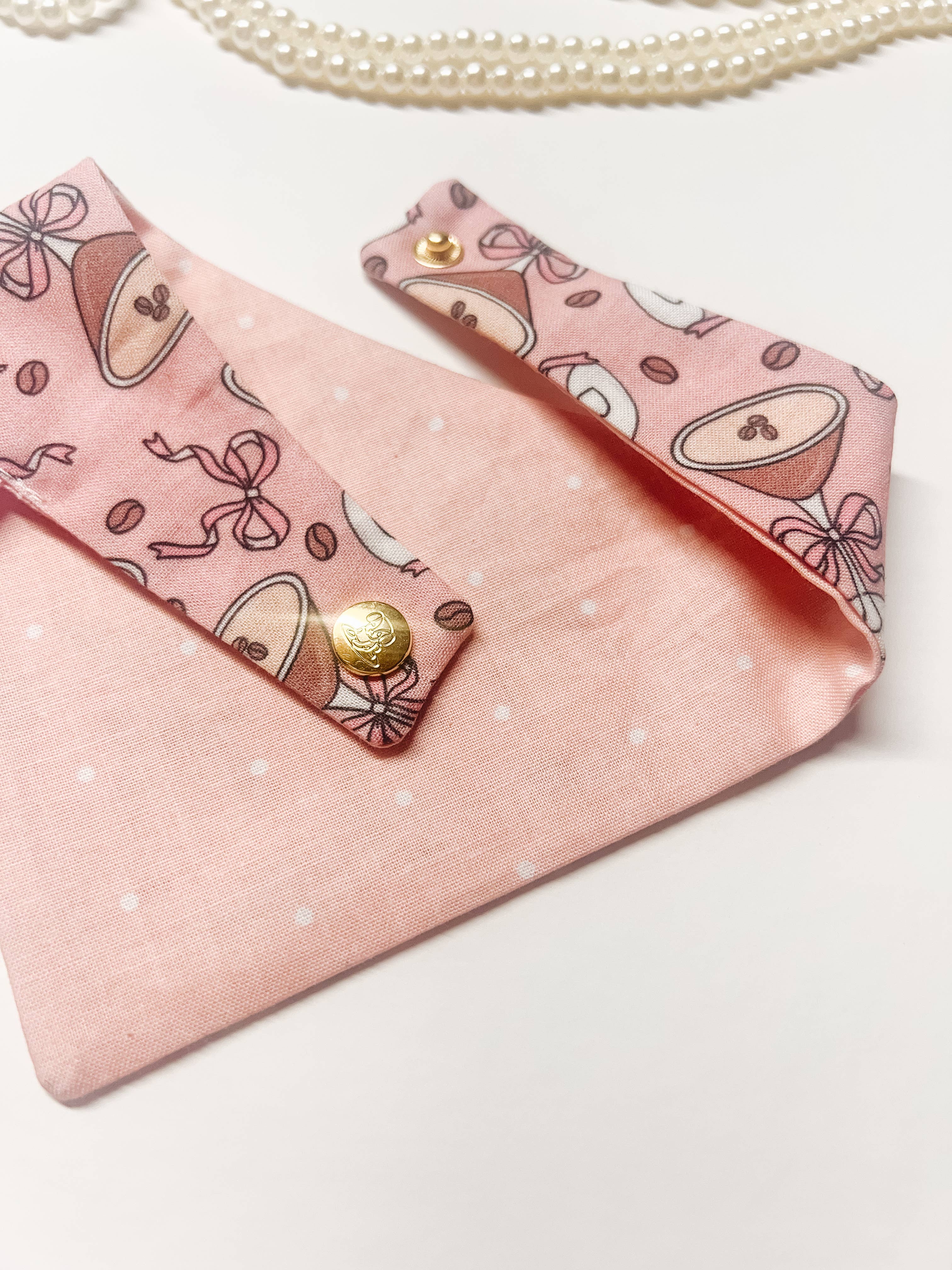 StellaLoo - Venta al por mayor Bandana - Perros - Pañuelo Reversible para Perros Coquette Martini, Collares para Mascotas con Broche4