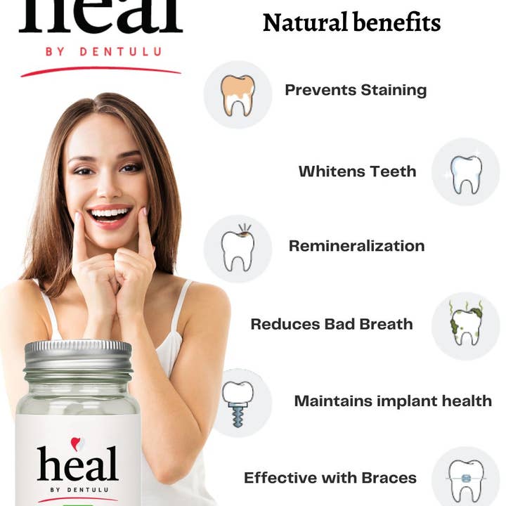 DENTULU - Wholesale Toothpaste - Heal- Toothpaste Chewable Bites - Minty Fresh1