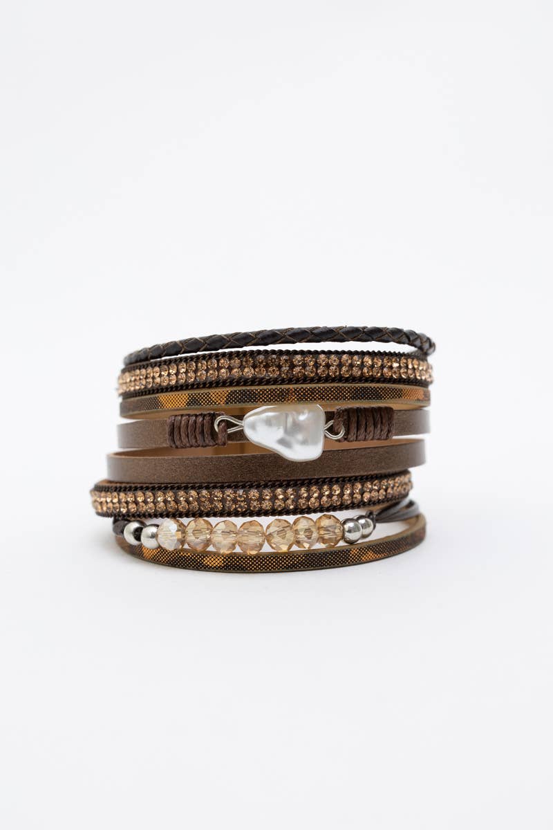 Leto Accessories - Wholesale Cuff Bracelet - Charmed Memories Boho Multi Strand Bracelet2