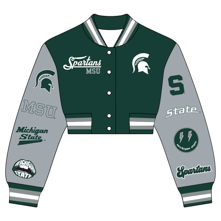 Chaqueta Universitaria de Legado de Michigan State para venta al por mayor de Lojo Collegiate Apparel