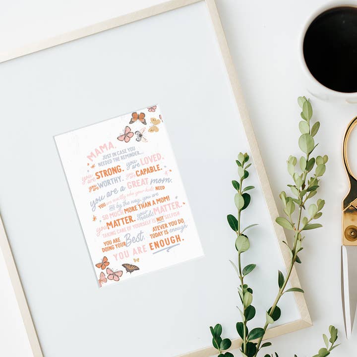 Impresión de Affirmations de Butterfly Mama para venta al por mayor de designtwentyfive