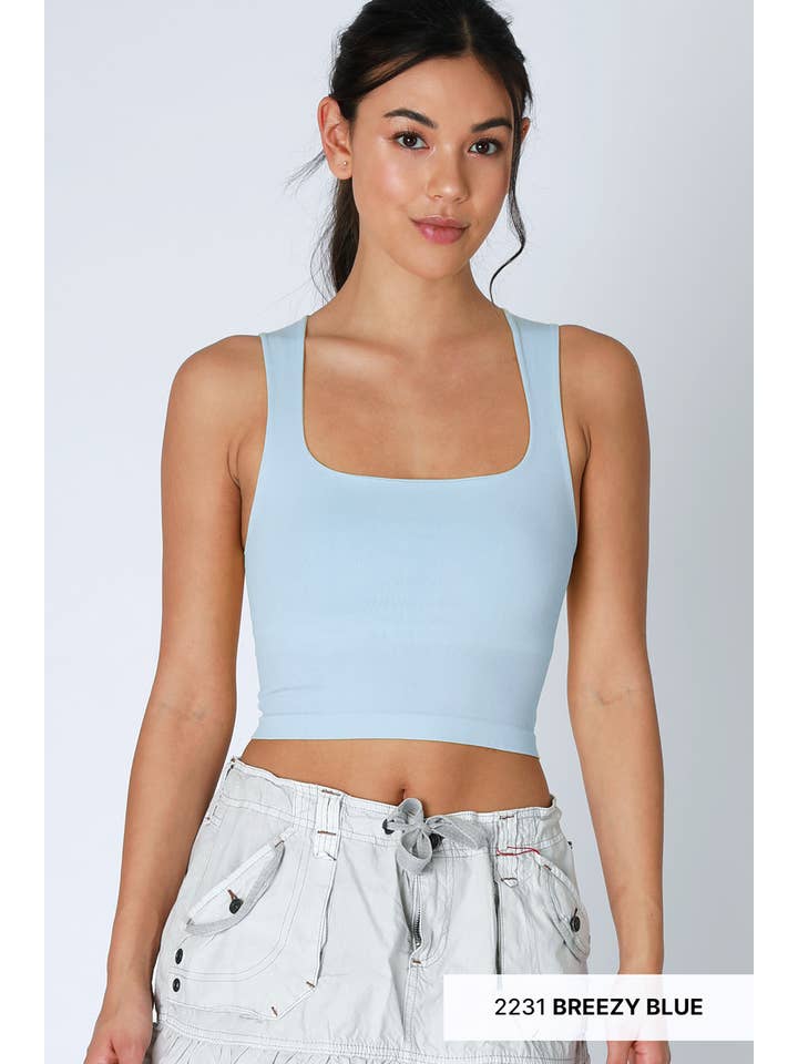 NIKIBIKI - Wholesale Tank Top - Women's - NS8252- Clean Line Square Neck Top