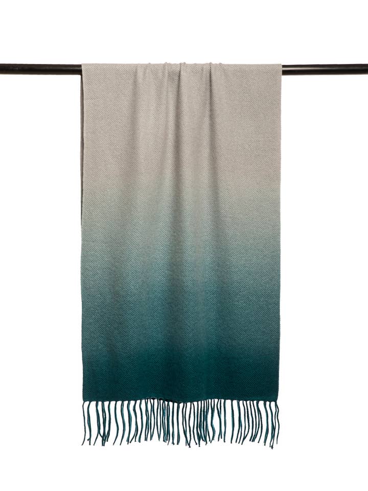 Bufanda de cachemira y seda con flecos y efecto degradado para venta al por mayor de OO-TO