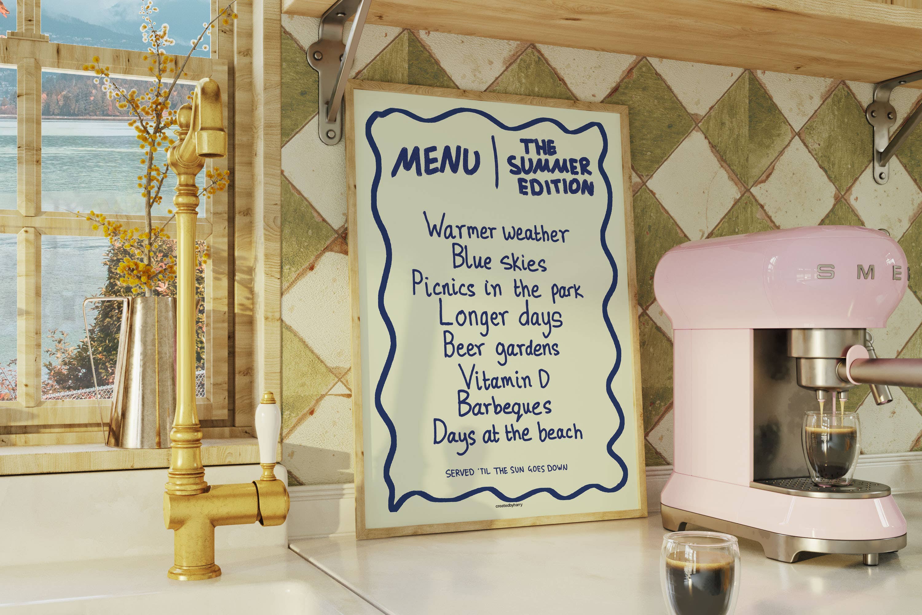 Createdbyharry - Wholesale Art Print - The Summer Menu Print1