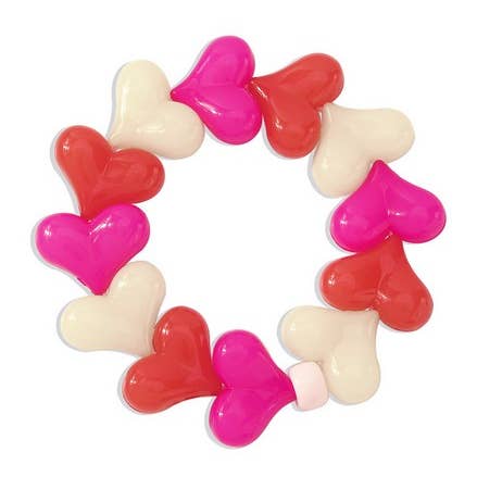 Stretch-Herzarmband aus Acryl zum Valentinstag für den Großhandel von Dilworth Road