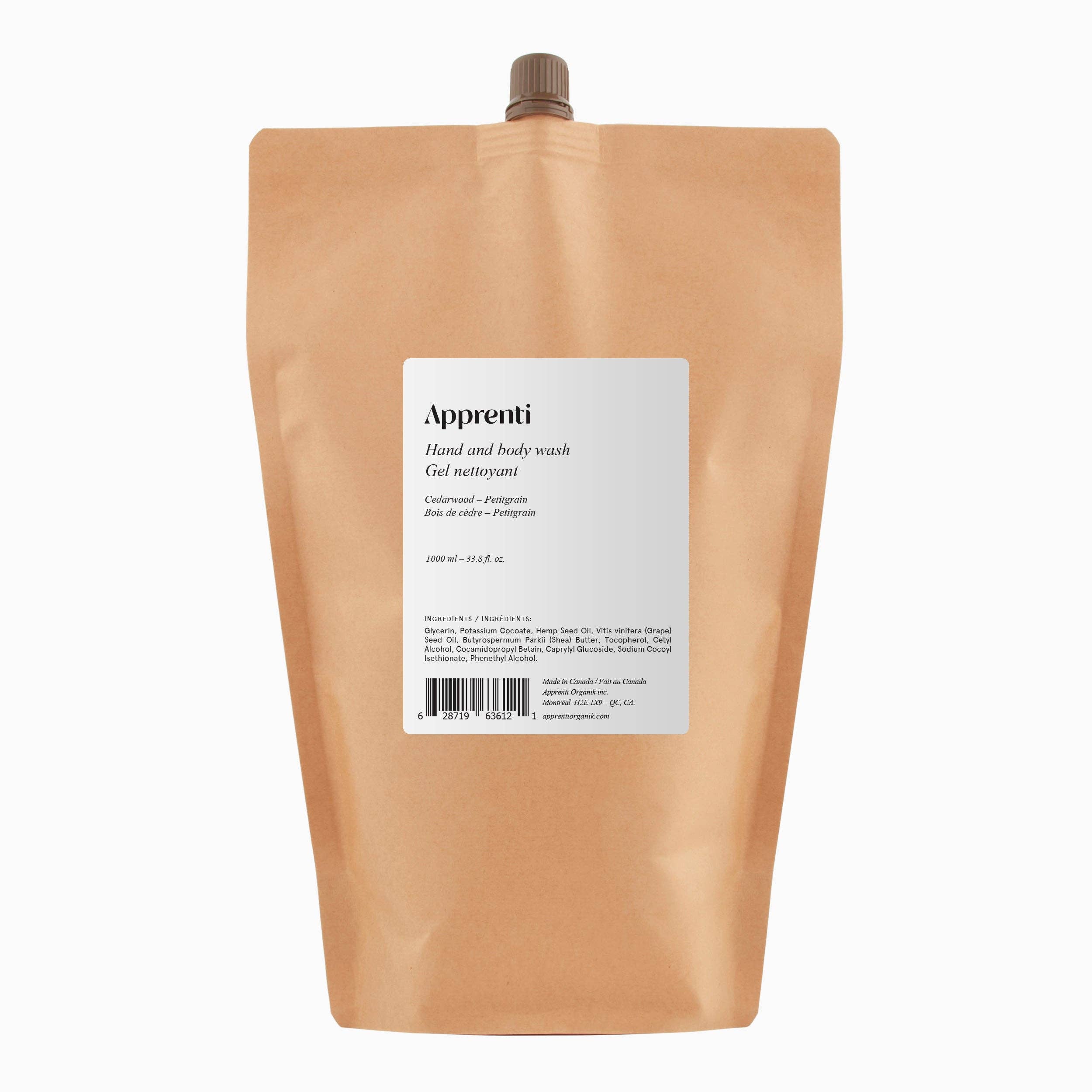 Apprenti - Wholesale Body Wash/Shower Gel - Cedarwood / Petitgrain Hand & Body Wash7