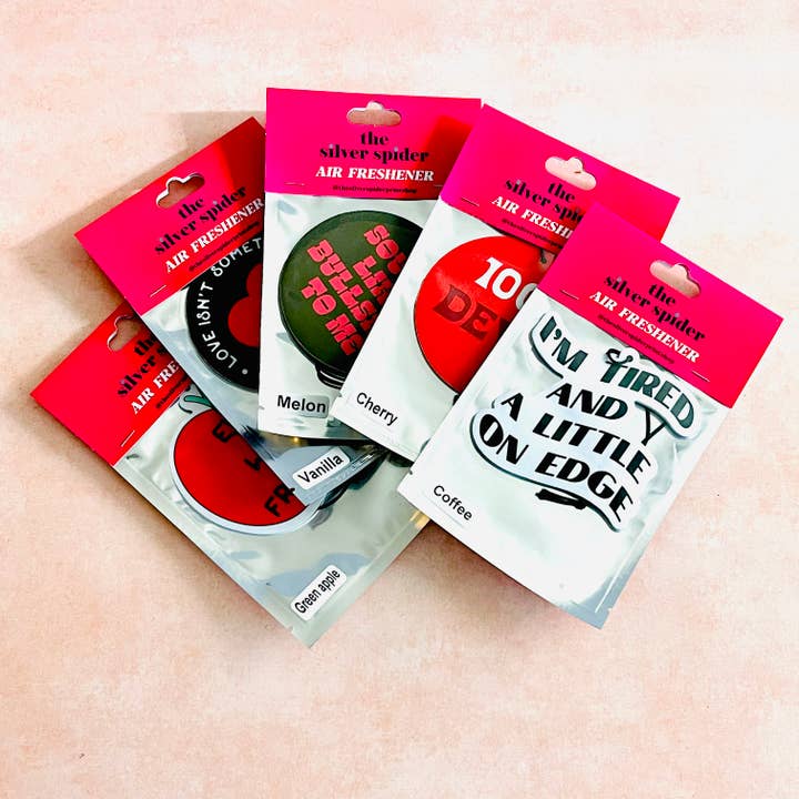 The Silver Spider - Wholesale Car Freshener - Women's - Eve was framed Apple scented Car Air Freshener feminist