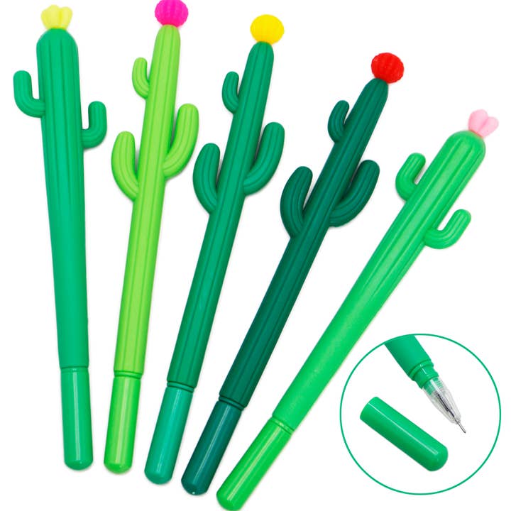 Cap Zone - Wholesale Pen - Cactus Succulent Plant Pen Collection - 12 pcs