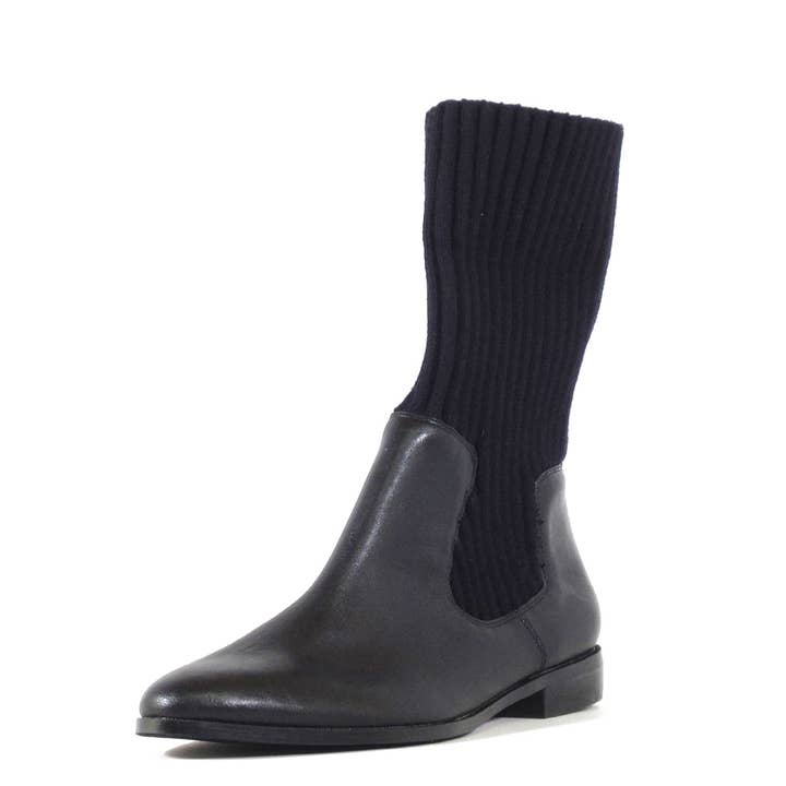 Escalate Pointy Black Booties for wholesale by Chelsea Crew