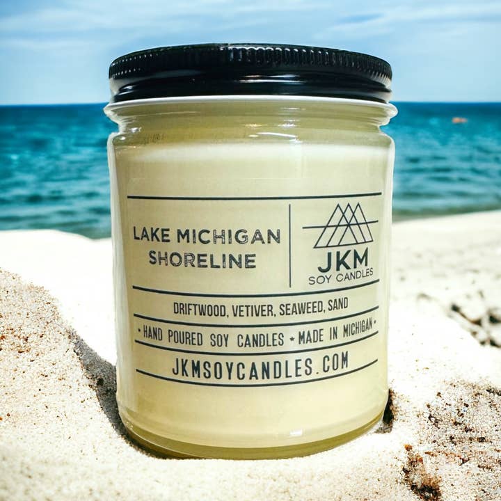Lake Michigan Shoreline - Michigan Collection for wholesale by JKM Soy Candles