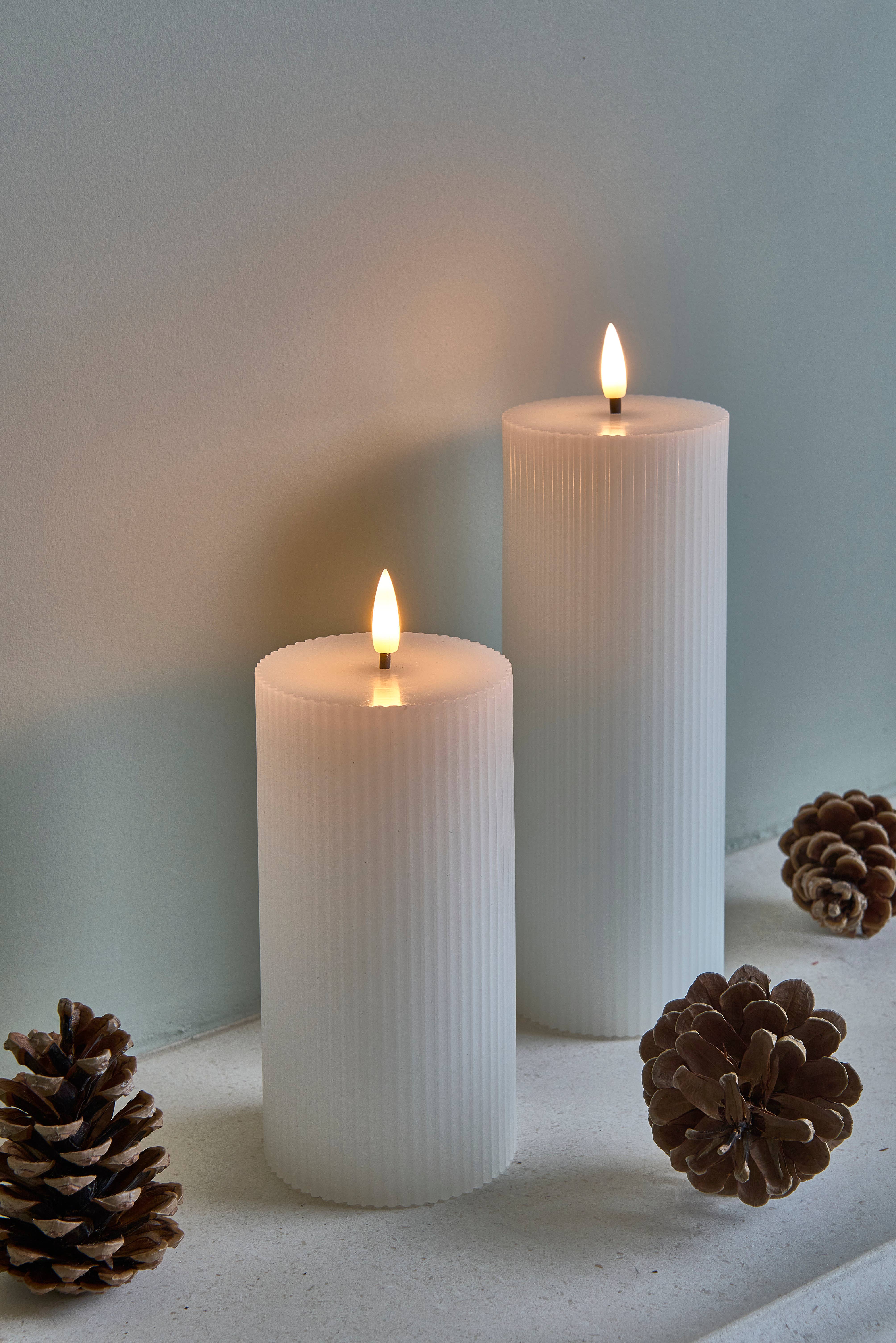 Lumina Of London AU - Wholesale Flameless candle - Ribbed Pillar Candles5
