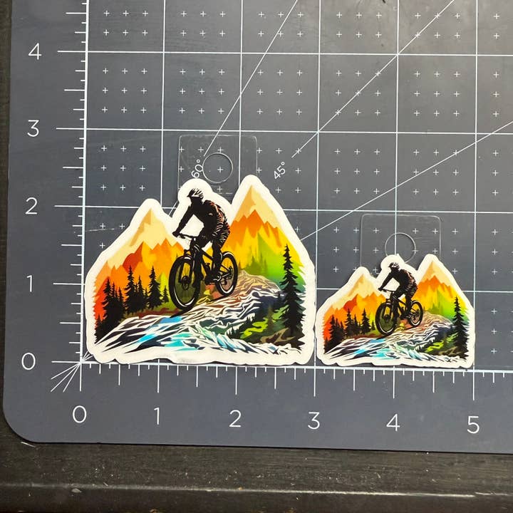 National Parks and Beyond - Wholesale Sticker - Mountain Biking Adventure Sticker - Transparent/Opaque Vinyl8