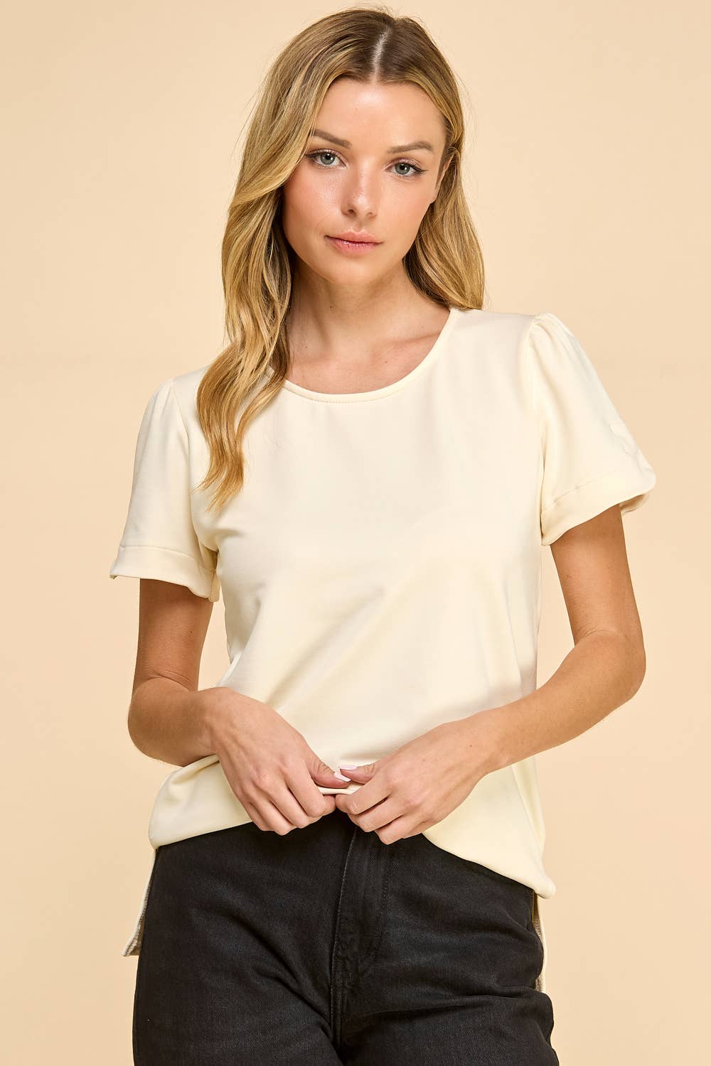 Les Amis - Wholesale Knit Top - Women's - Knit Side Slit Top12