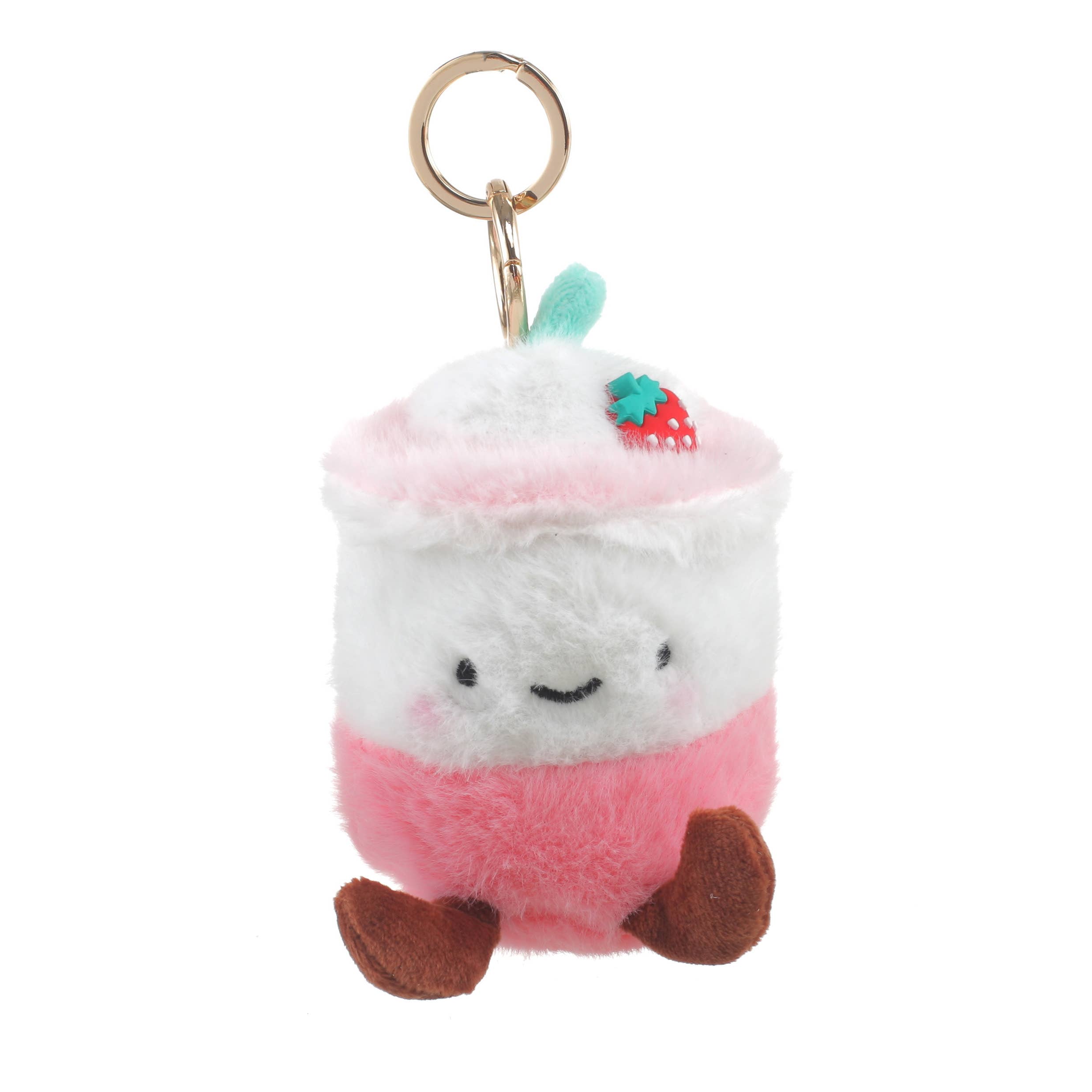 Bessie London – wholesale Keychain – Women's – PLUSH ICED COFFEE BAG CHARM5