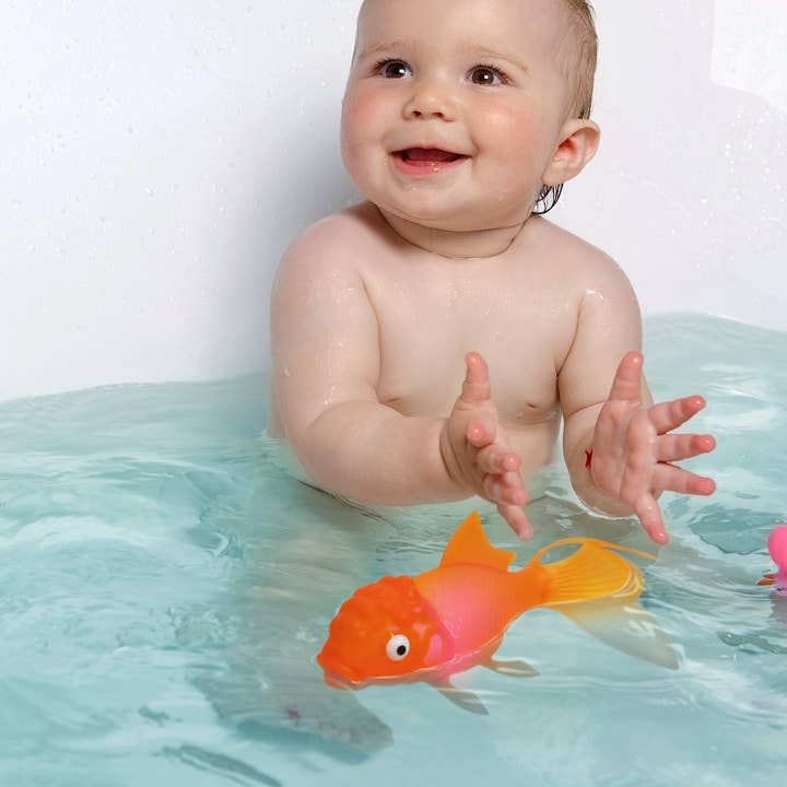 Fred & Friends - Wholesale Bath Toy - Baby - Koi Toy - Light-Up Goldfish - Bath & Pool Toy2