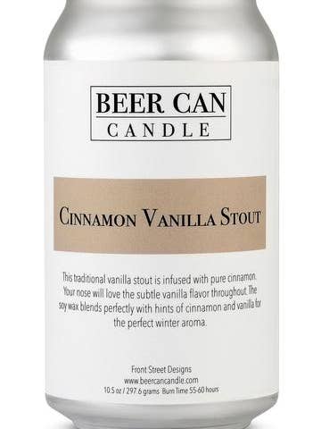 Beer Can Candle Original Scent - Cinnamon Vanilla Stout for wholesale by Front Street Designs