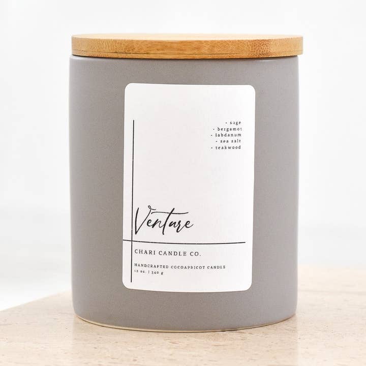 Venture for wholesale by Chari Candle Co.