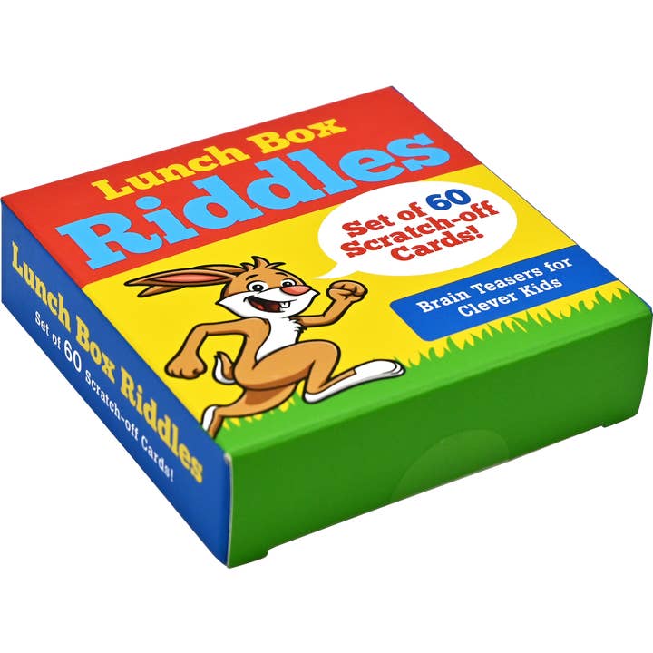 Peter Pauper Press - Wholesale Card Game - Lunch Box Riddles Scratch-Off Deck (Set of 60 cards)