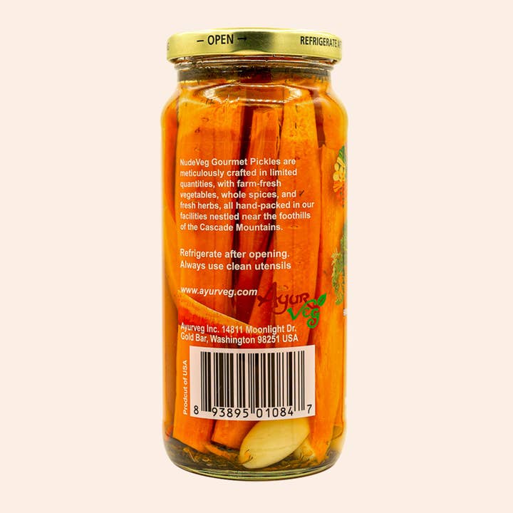 Ayurveg | NudeVeg Pickles - Wholesale Pickled Vegetables - Handcrafted Pickled Carrots | Spicy Dill | Artisanal Pickles3