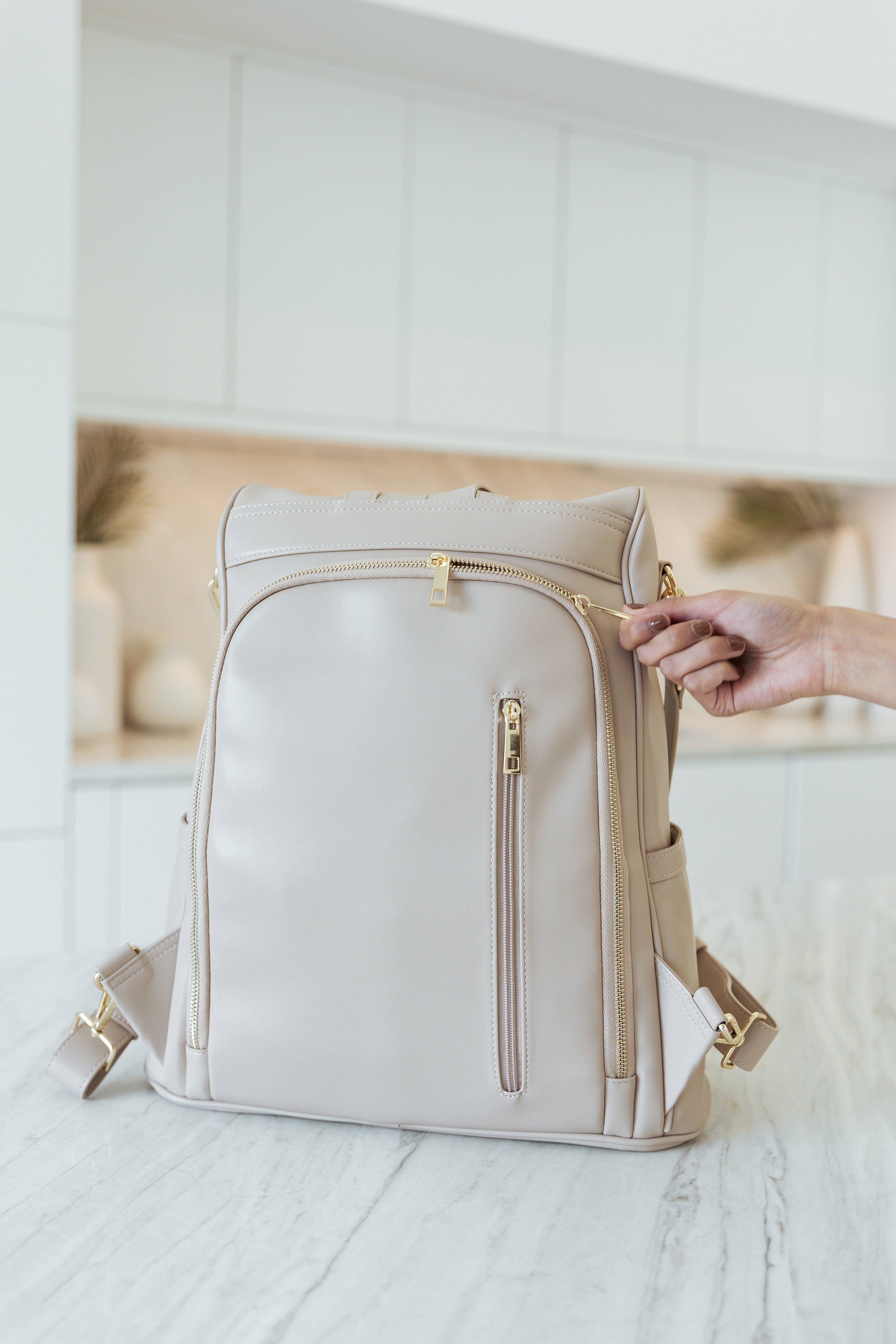 Mia + Sophia – Engroshandel Bletaske - Baby – Mia pusletaske med stelremme, flaskebholder og pusleunderlag15