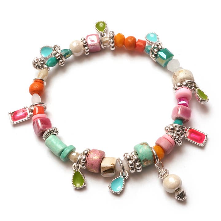 Joy Edelstein Pulseira PrataBrilhante por atacado de SchauTime