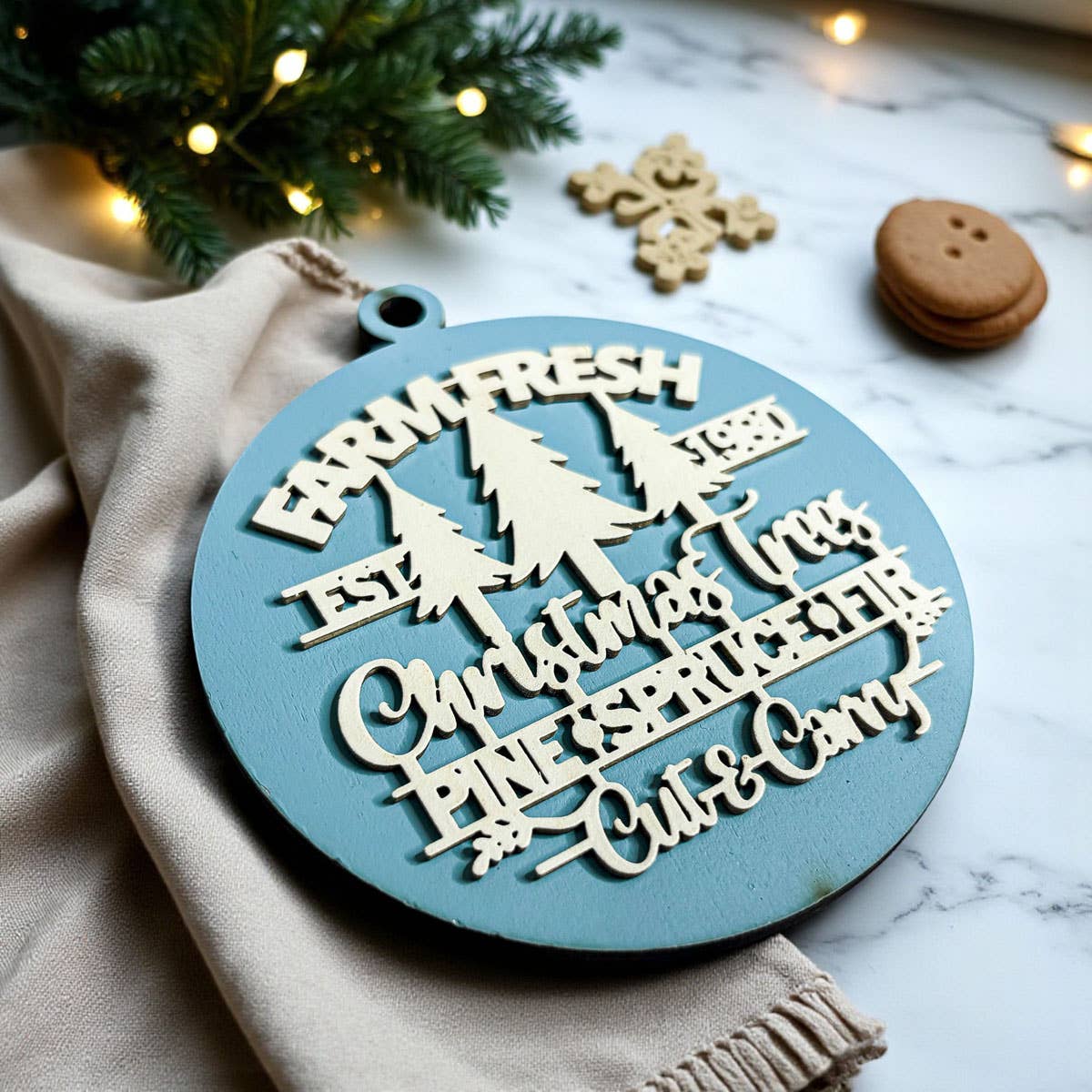 Gia Roma - Wholesale Ornament - Hanging Christmas Decor + Handmade Wooden Ornament Funny49