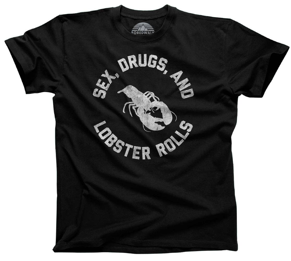 Boredwalk - Wholesale Screen Printed T-Shirt - Men's - Men's Sex Drugs and Lobster Rolls T-Shirt0