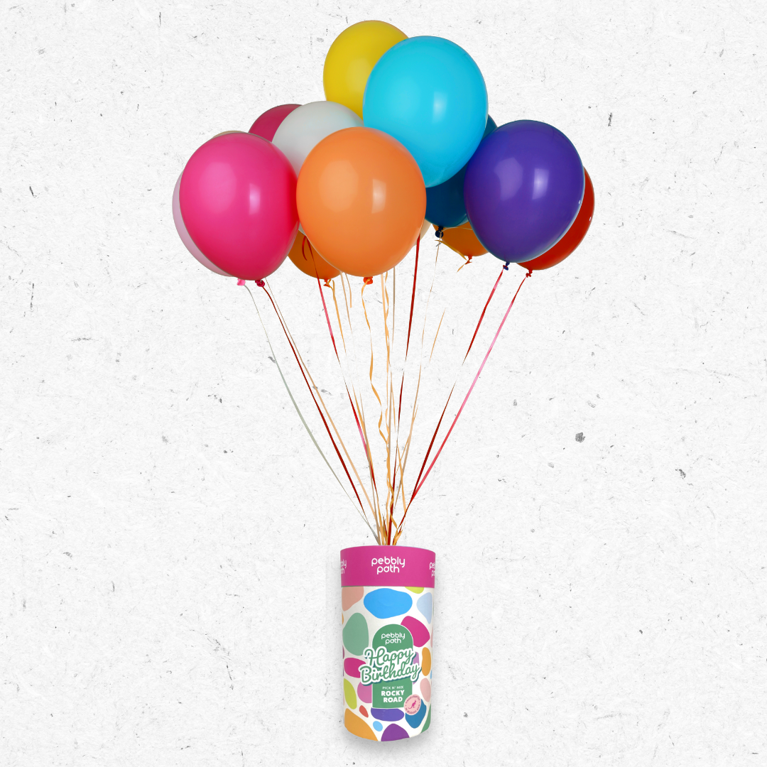 Pebbly Path Rocky Road - Wholesale Chocolate Covered Sweets - Gifting Cylinders of bite-sized Rocky Road2