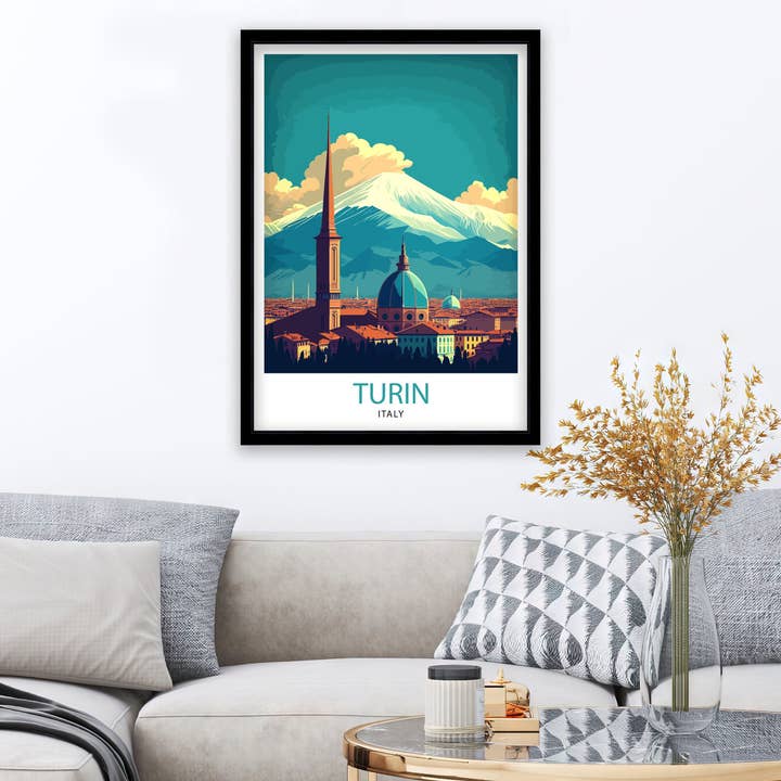 InkNPrintz – wholesale Art print – Turin Italy Travel Poster Turin5