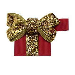 Haarstrikclip Cadeau Étoile goud en rood voor wholesale door La Fillette Accessories