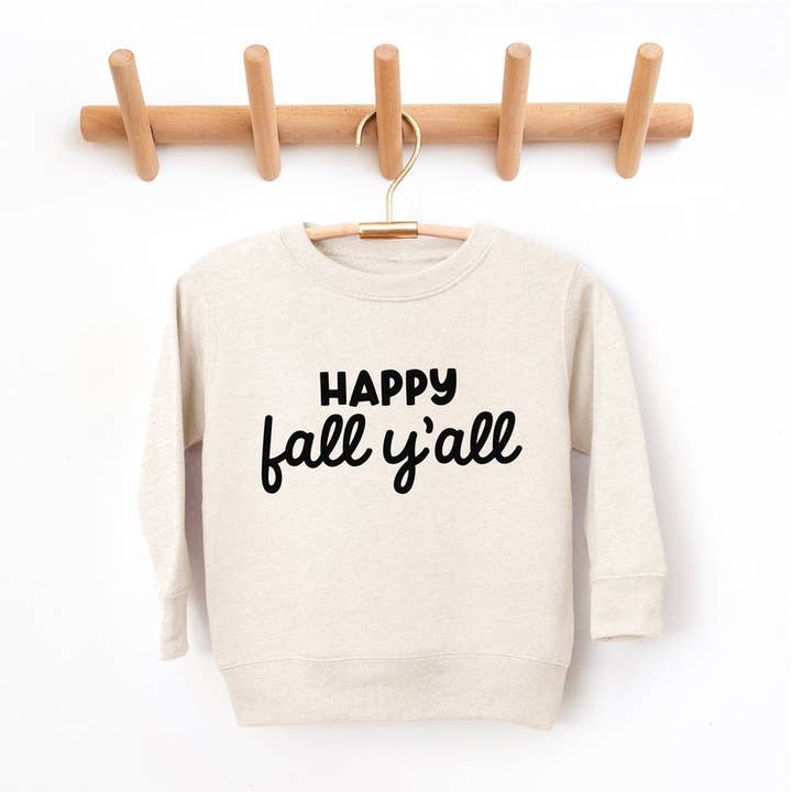 Kids Halloween Sweatshirt, Happy Fall Y'all for wholesale by Bump & Beyond Designs