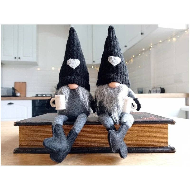 UZ Wholesale Store - Venta al por mayor Decoración navideña - Adornos navideños de muñeca enana sentada con piernas largas tejidas sin rostro, 1 unidad3