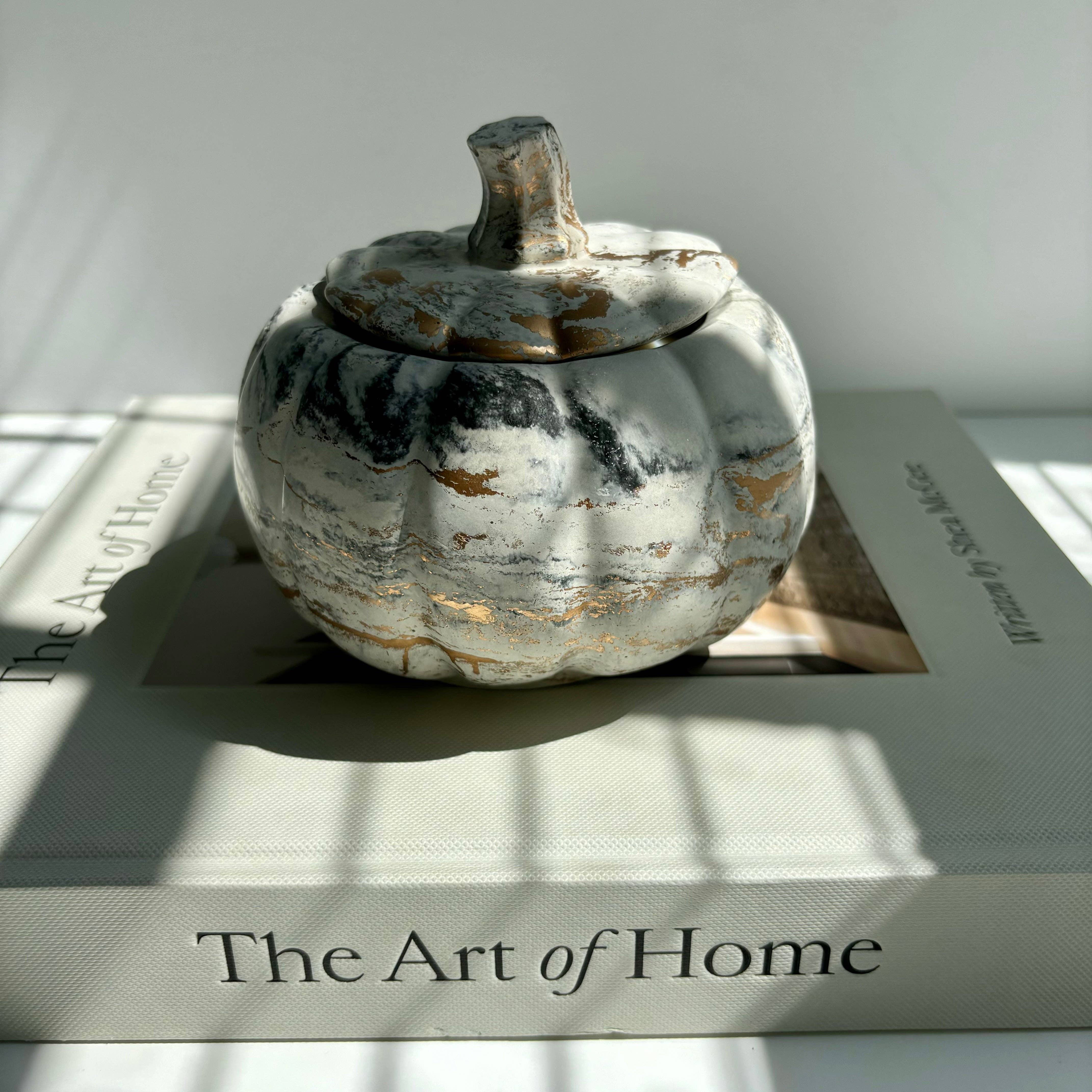 Fancy Concrete - Vente Bougie en bocal - Pot à bougies à la citrouille4