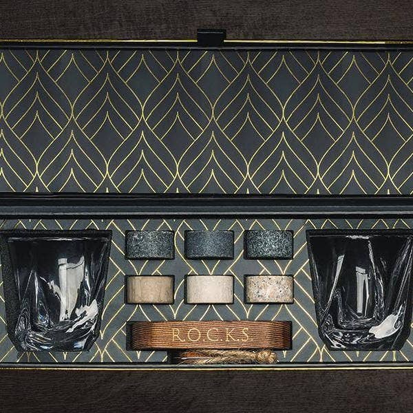 ROCKS Whiskey Chilling Stones EU - Wholesale Cocktail/Liquor Glass - The Connoisseur's Set - Twist Whiskey Glass Edition7