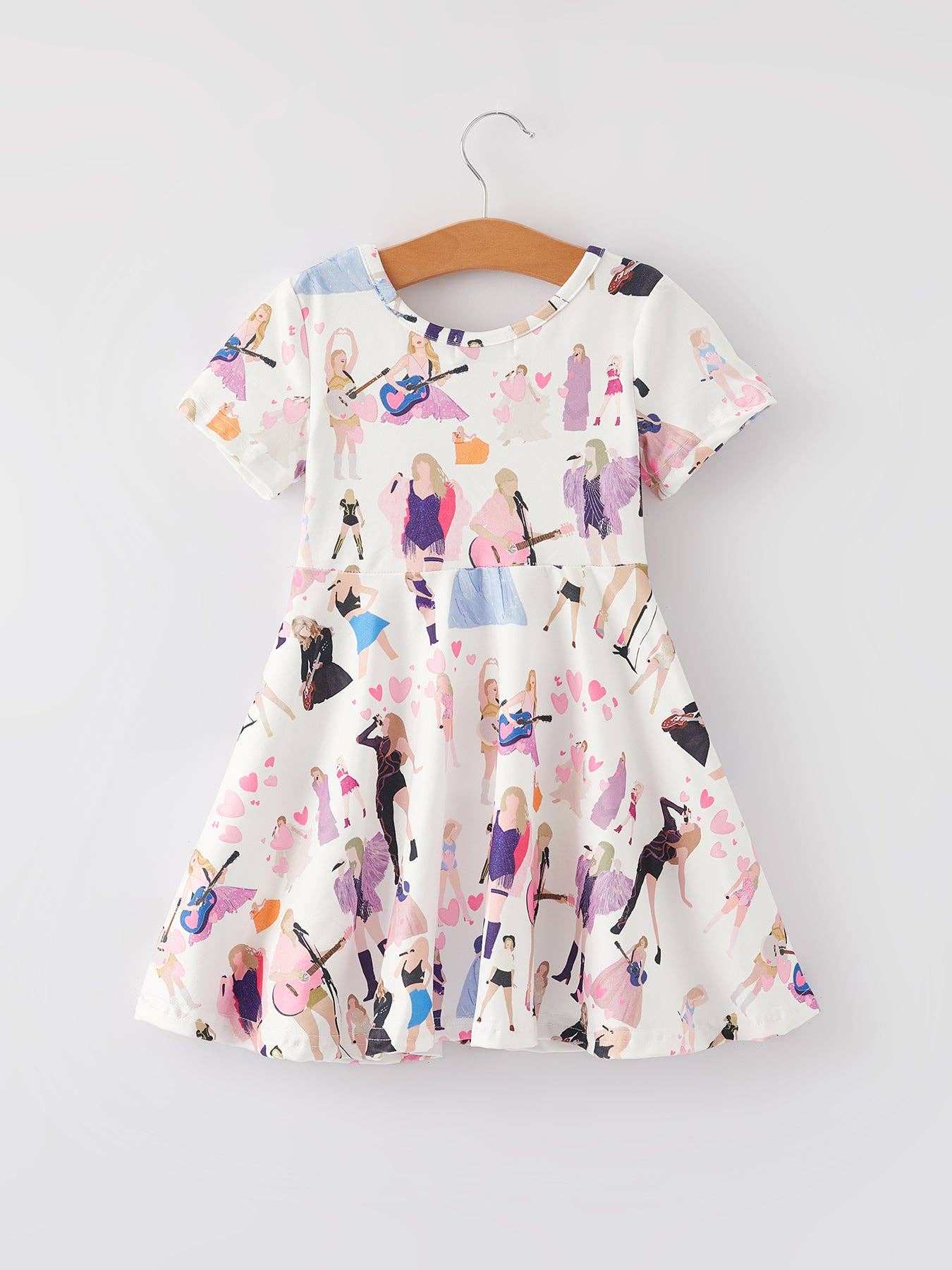 Rylee Faith Designs - Wholesale Dress - Kids - TS Print Milk Silk Short Sleeve Print Girls Dress8