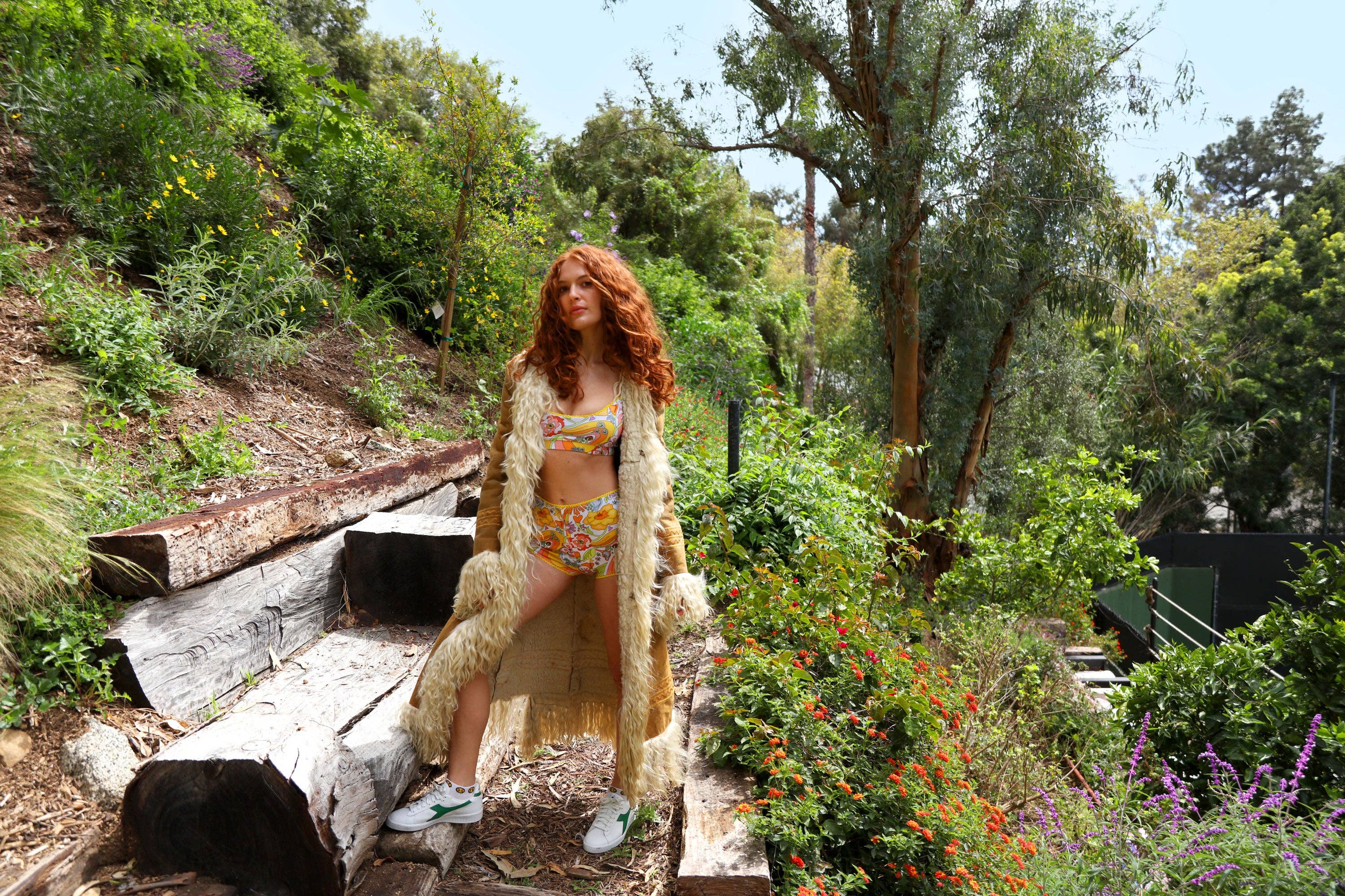 Laurel Canyon Tennis Club - Wholesale Swim Bottoms - Women's - Melty Racquet Floral Printed Tennis Bikini Bottoms9