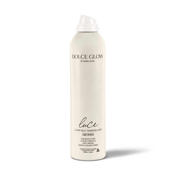 Brume Autobronzante Transparente Luce pour la vente par Dolce Glow by Isabel Alysa