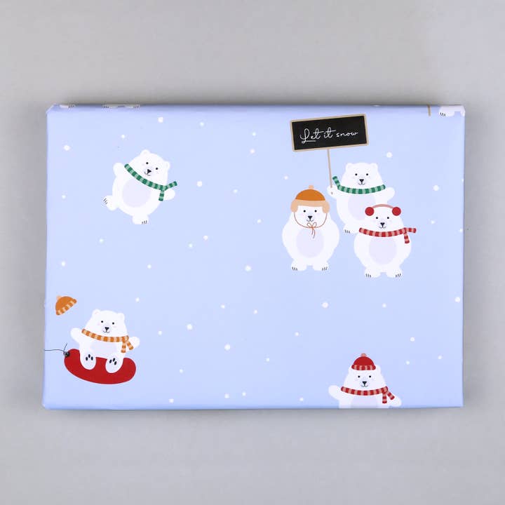 Eisbär Peter wrapping paper for wholesale by Kunst an Papier