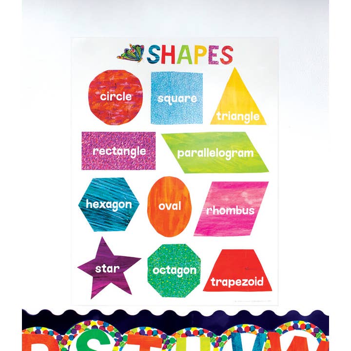 Carson Dellosa Education - Wholesale Poster - Kids & Baby - World of Eric Carle™ Shapes Chart