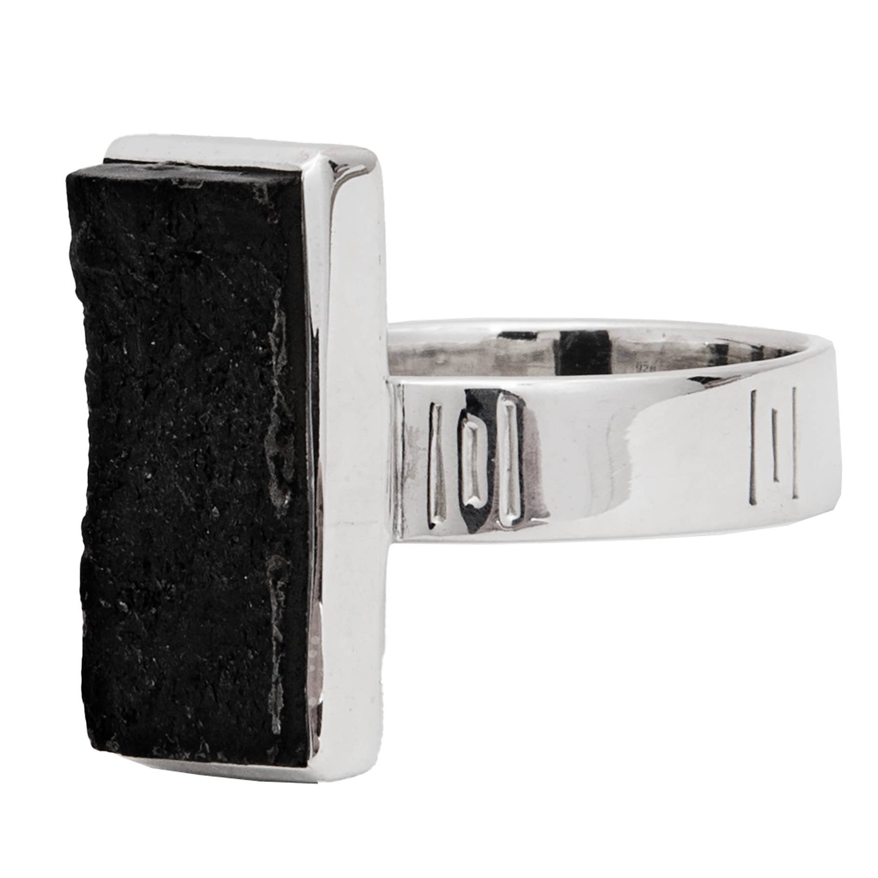 Esprit Creations - Wholesale Single Stone/Solitaire Ring - Black Tourmaline Titan Unisex Ring1