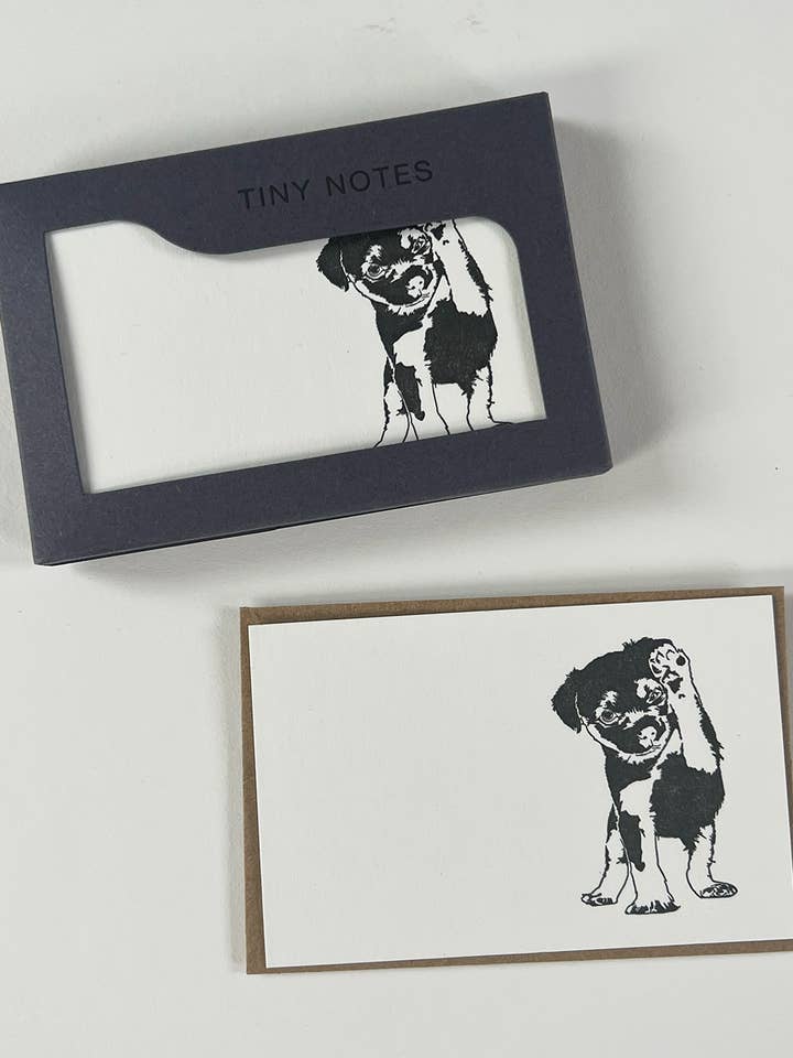 Kleine Zettelbox Border Terrier für den Großhandel von Penguin Ink