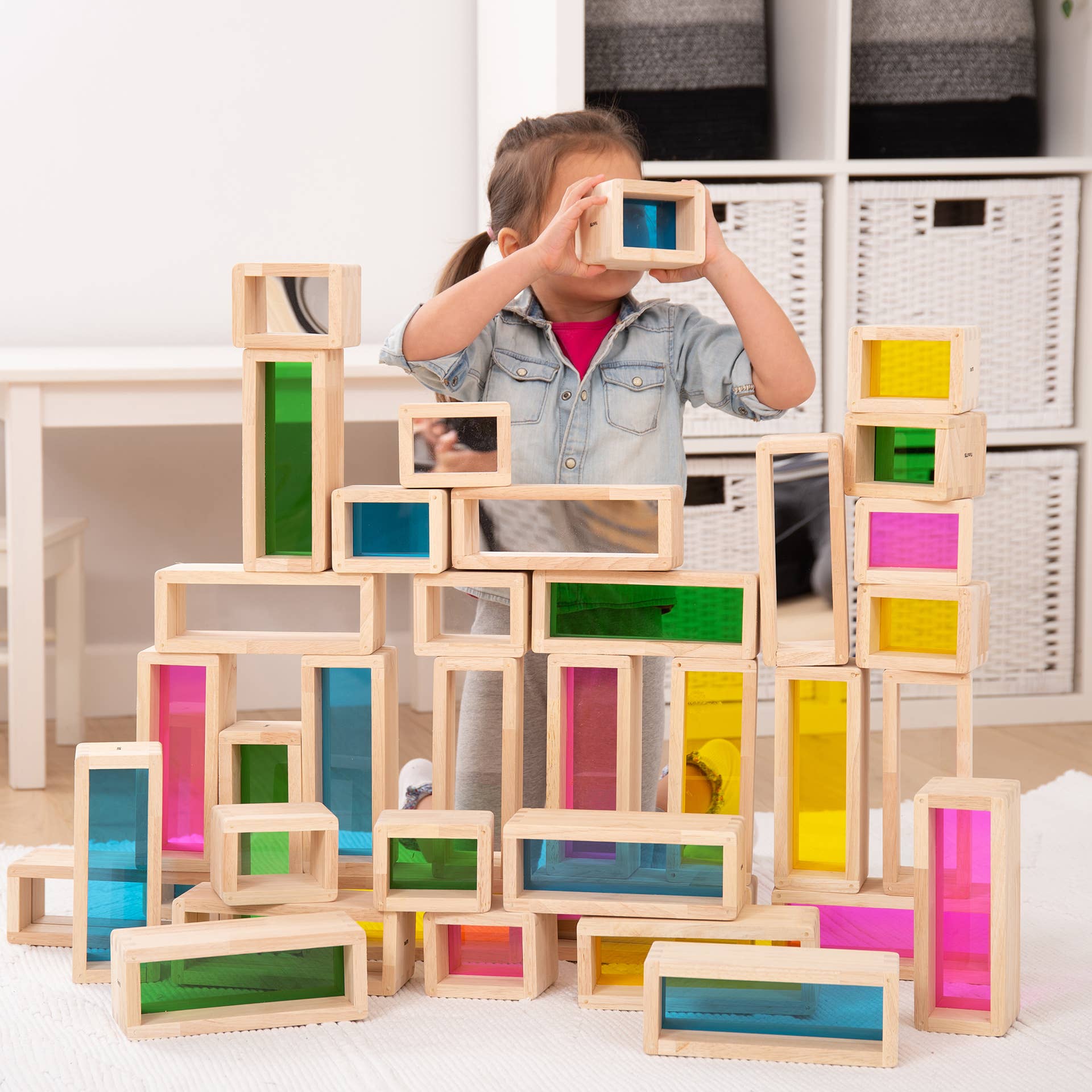Commotion (Europe) BV - Wholesale Building Set - Kids - Rainbow Bricks - Pk361