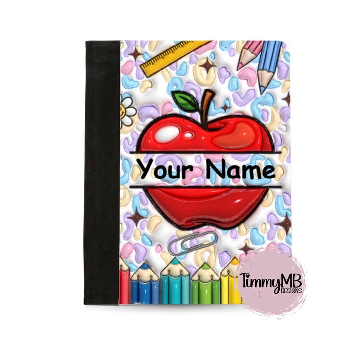Bubble Apple - Individuelle Notizblock-Mappe für den Großhandel von TimmyMB Designs
