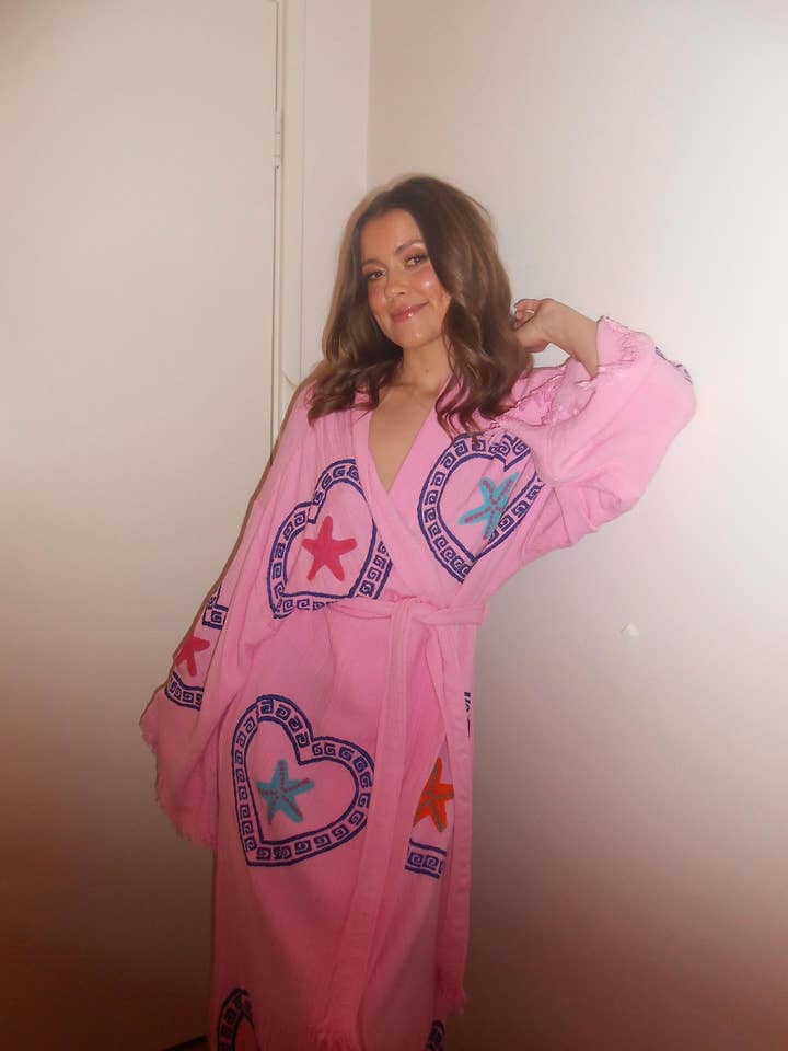 Orchid Bloom Long Robe Sea Star print - Just back in stock, run don’t walk! for wholesale on Faire7