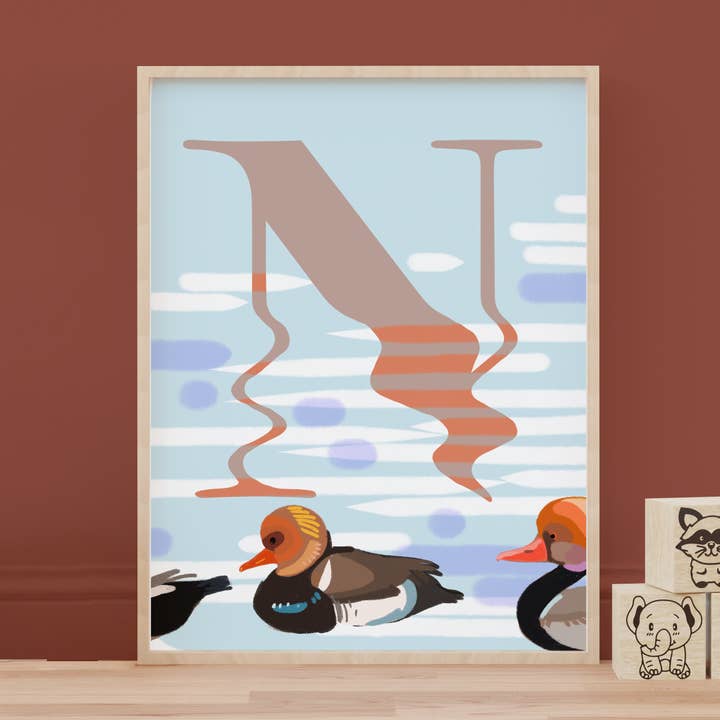 Abecedario - N como ... Pato colorado para venta al por mayor de Colette de B.