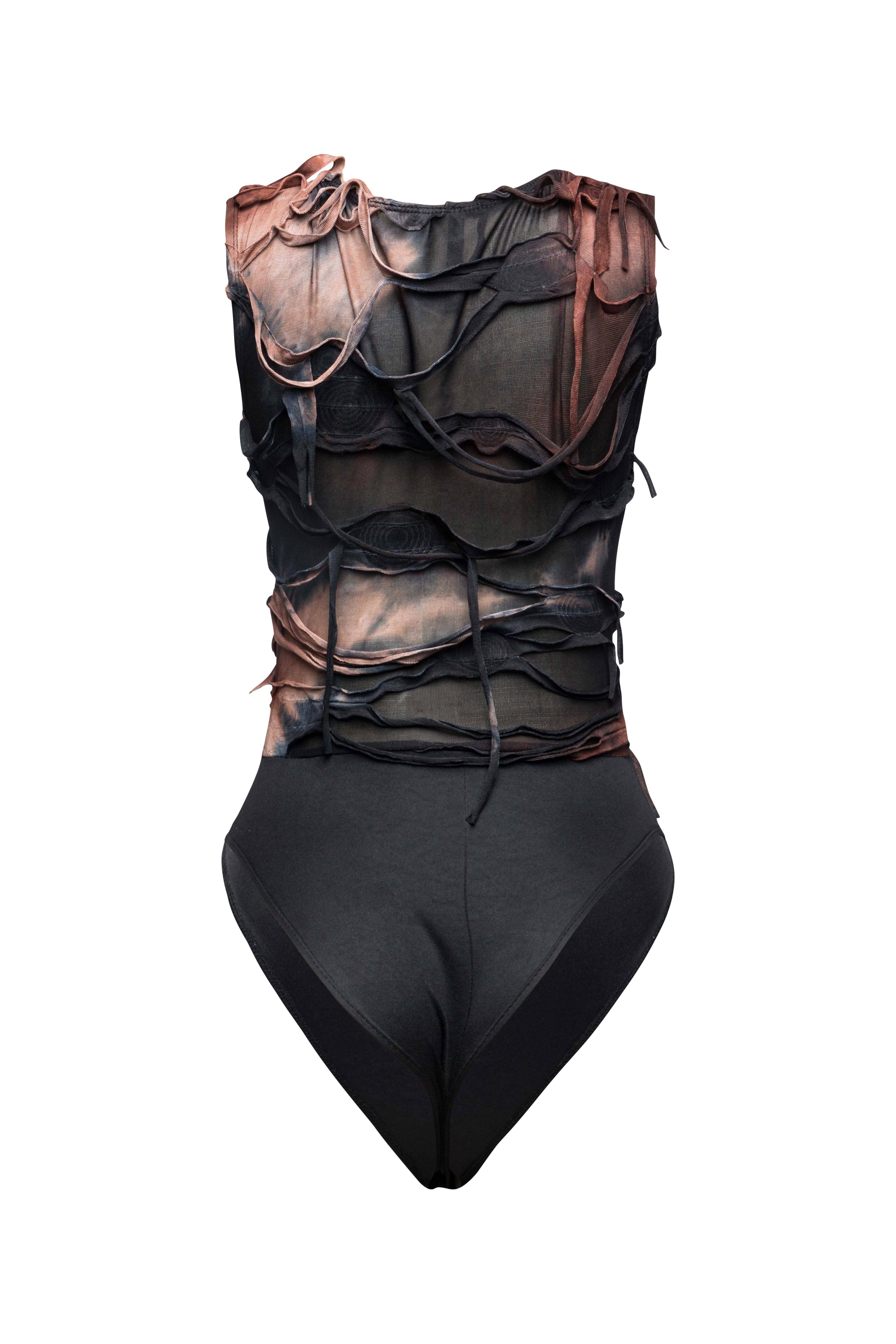 COMBO MARRON Body Just My Vibe Distressed GRANDE TAILLE en vente sur Faire2